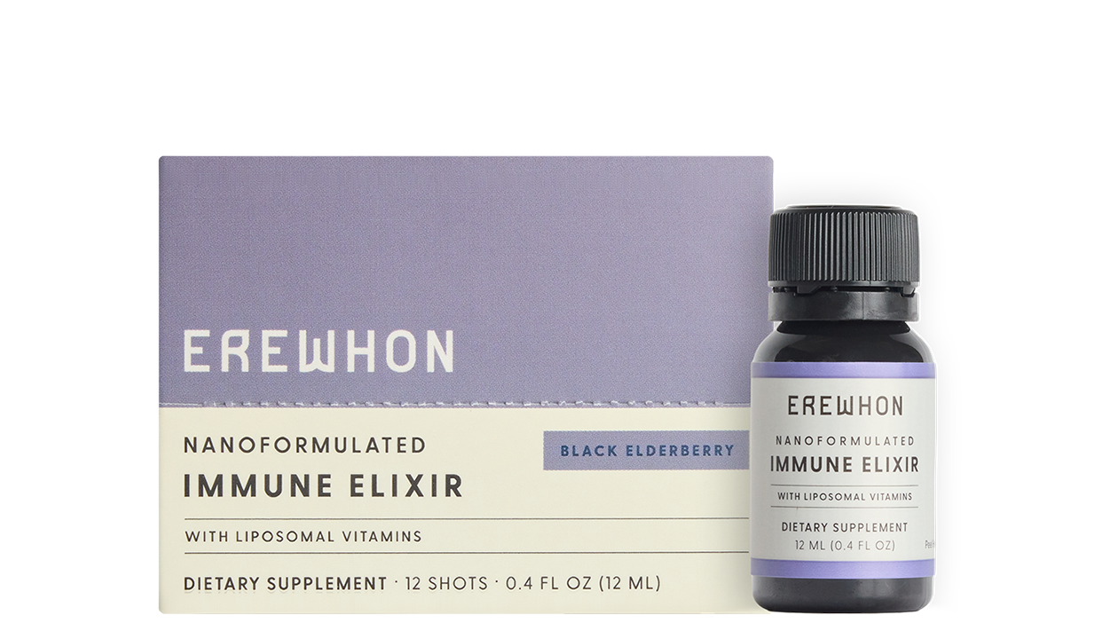 erewhon liposomal glutathione Erewhon Immune Elixir Liposomal Vitamins & Black Elderberry
