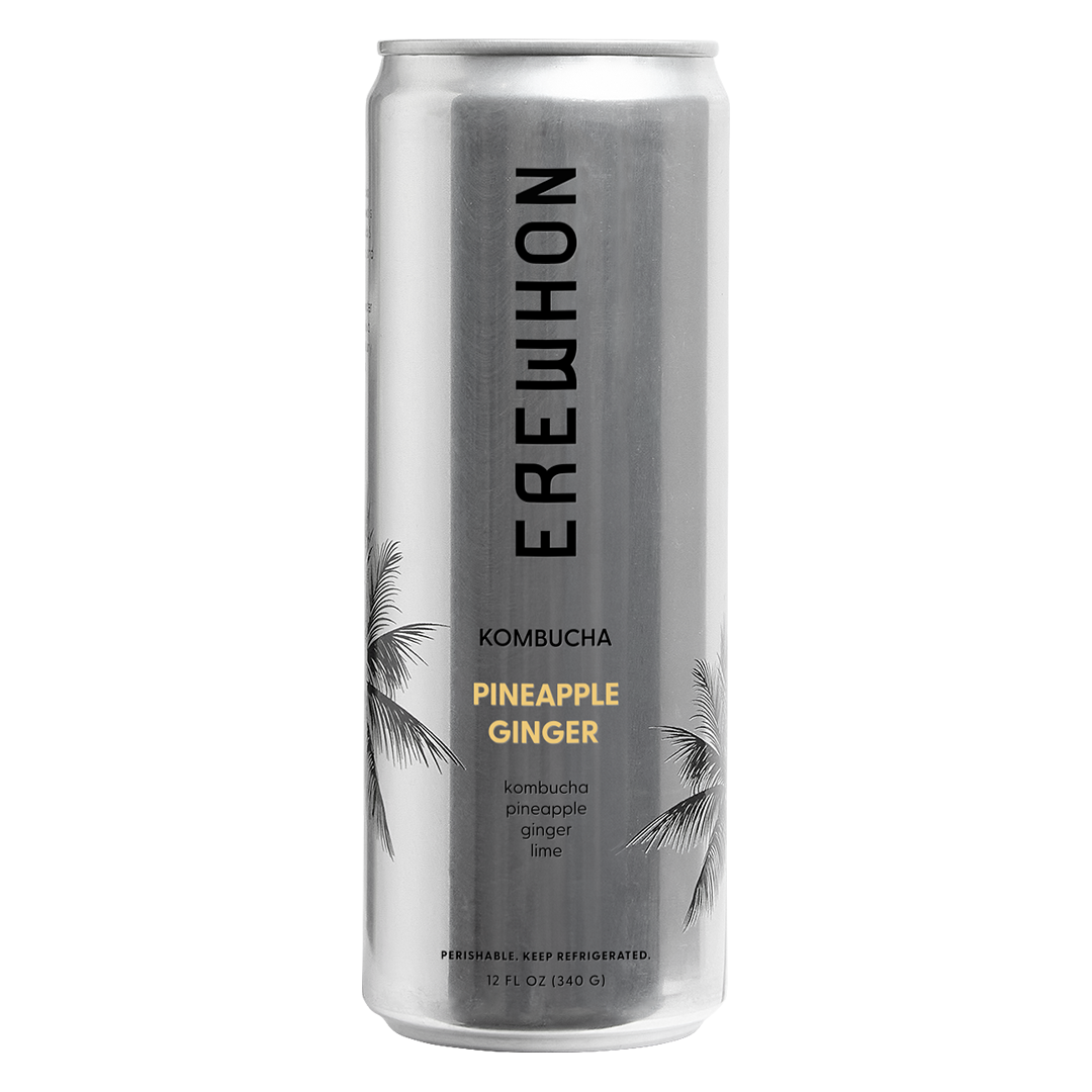 Erewhon Kombucha Pineapple Ginger | 6-Pack Erewhon Kombucha Pineapple Ginger | 6-Pack