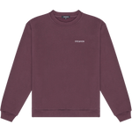 A purple crewneck sweatshirt with the brand name 'EREWHON' written on the chest.