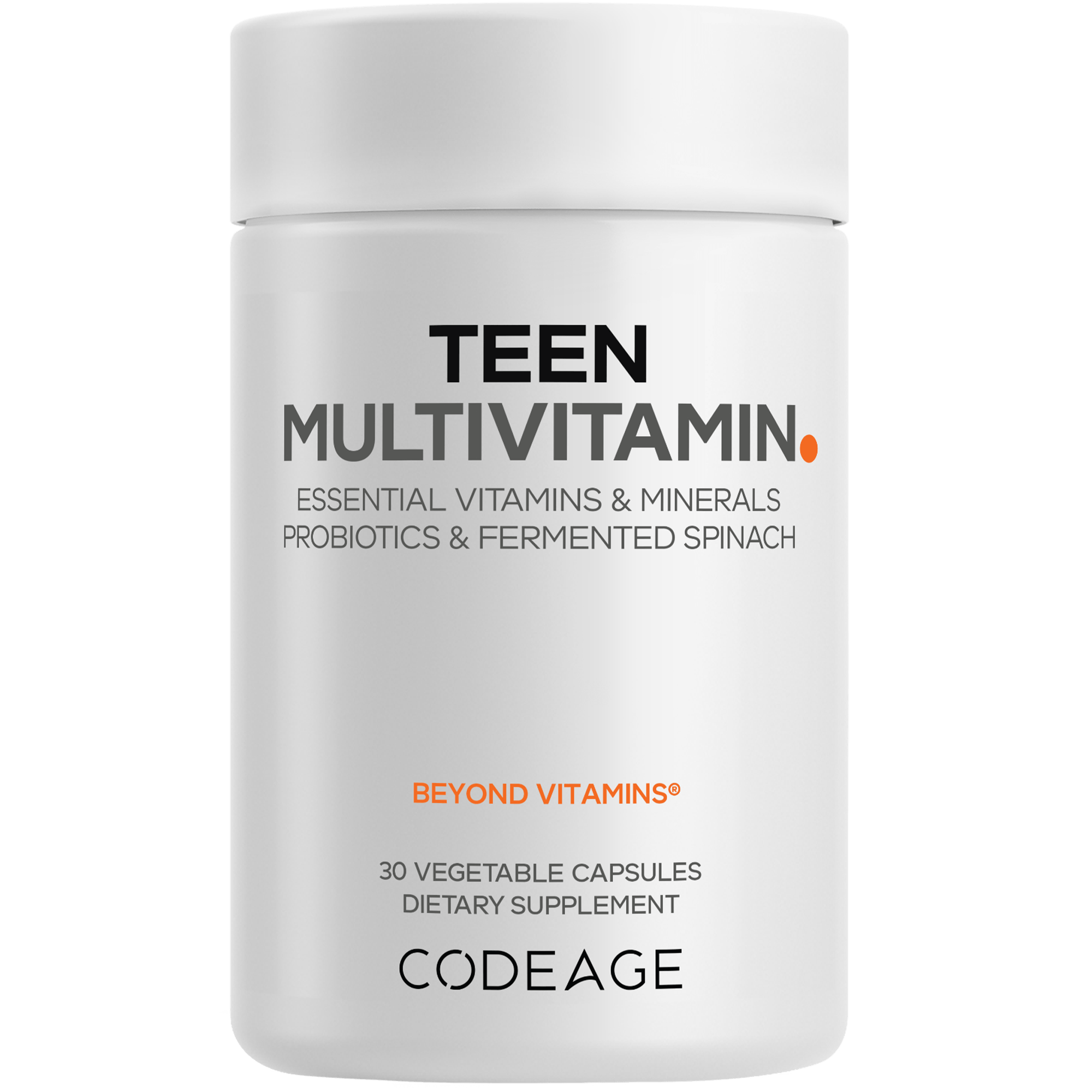 Codeage Teen Multivitamin for Teenage Boys and Girls + Probiotics