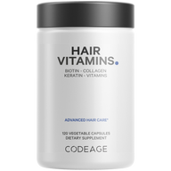 Codeage Hair Vitamins + Biotin 10000 mcg, Collagen & Keratin