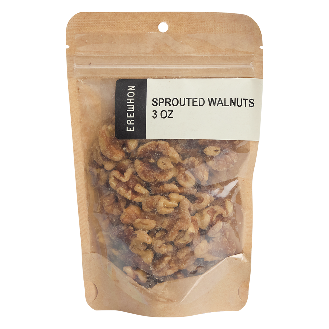 Package of Erewhon sprouted walnuts