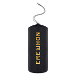 Black inflatable bag with 'Erewhon' branding on a white background