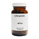 Erewhon Nettles supplement, plant-based allergy relief and respiratory support in vegetable cellulose capsules