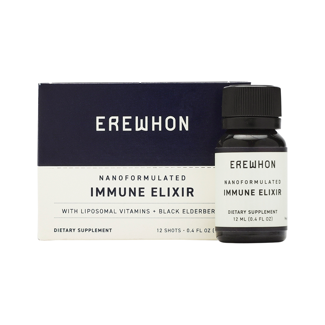 Erewhon Immune Elixir Liposomal Vitamins & Black Elderberry - 12 Pack