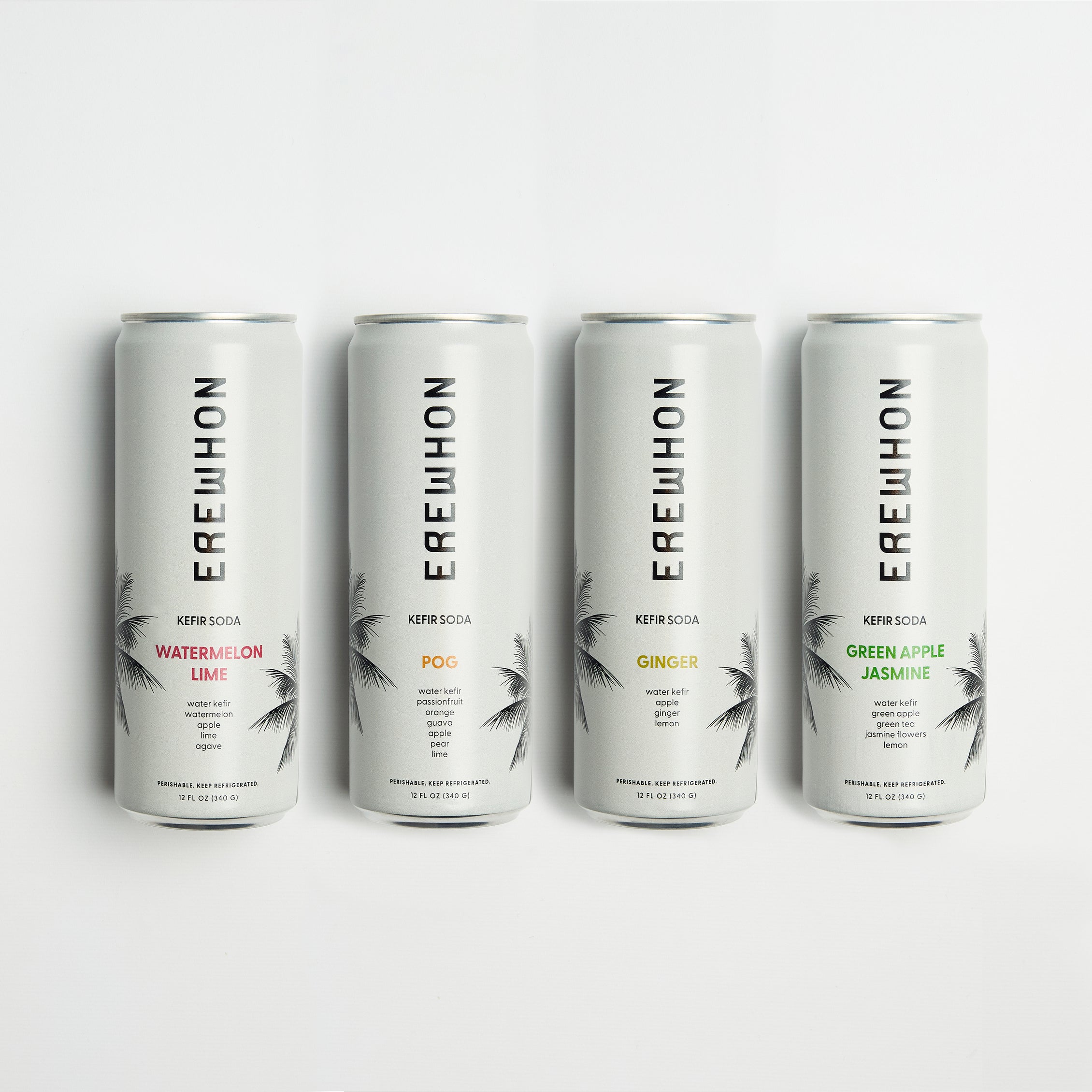 Erewhon Kefir Soda Watermelon Lime | 6-Pack