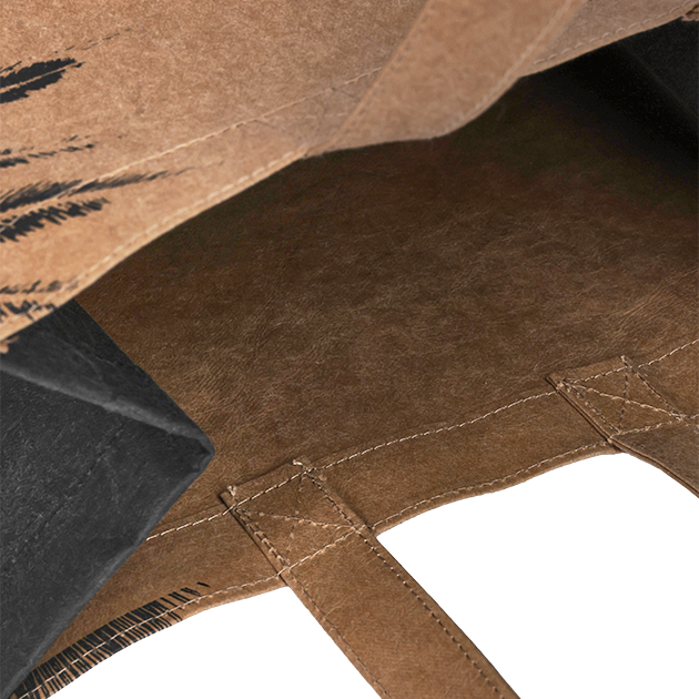Borsa di lusso kraft bicolore / nero 18 10x22.7cm - per 10 Borsa di lusso kraft bicolore / nero 18 10x22.7cm - per 10