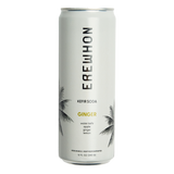 Erewhon Kefir Soda Ginger 6-Pack – probiotic sparkling drink with bold ginger flavor, supports gut health and digestion, small-batch crafted