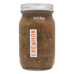 Jar of Erewhon Organic Lentil Soup with a label on a white background