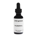 Erewhon Liquid Chlorophyll supplement, peppermint-flavored, vegan, alcohol-free, preservative-free, plant-based formula from Mulberry Leaf