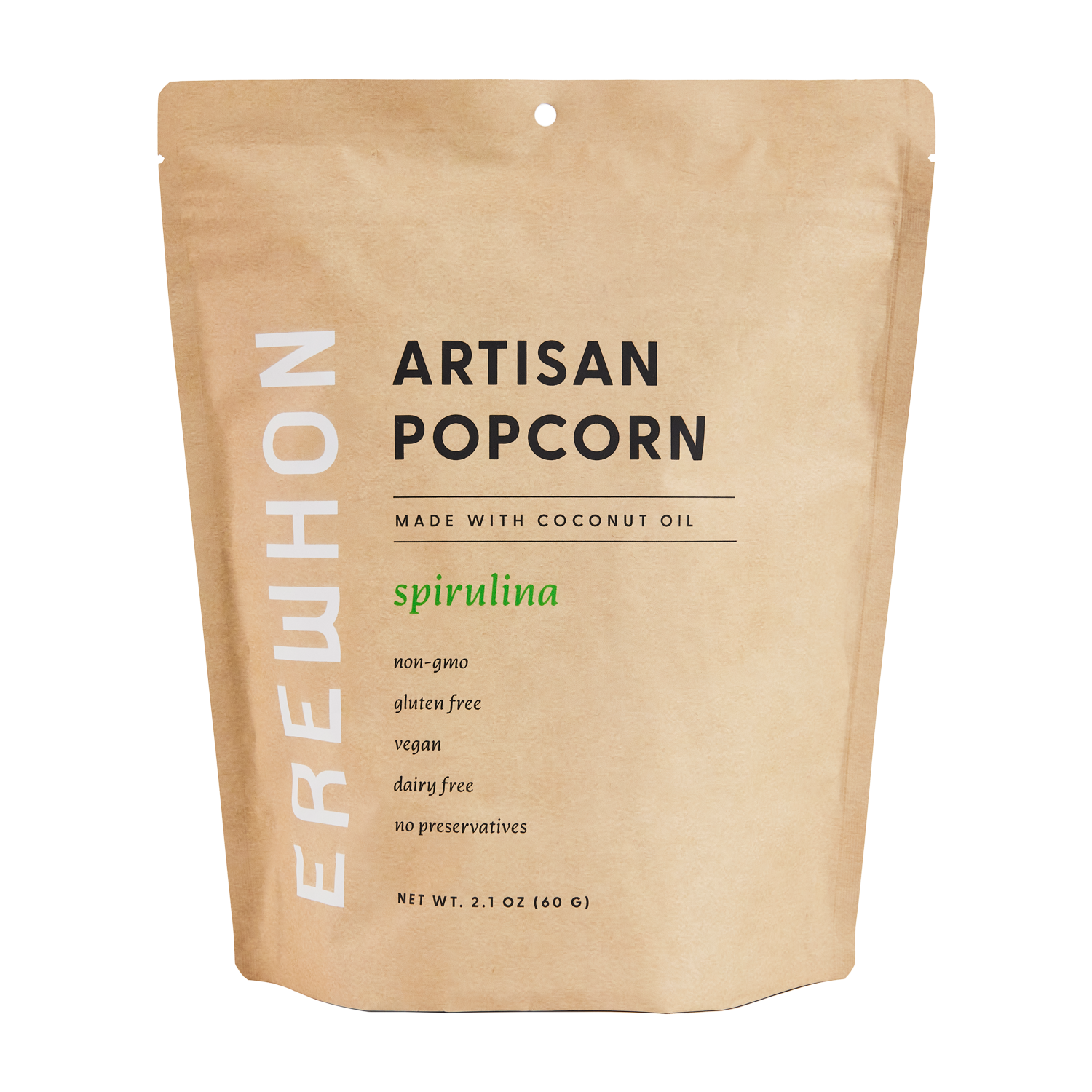 Erewhon -Organic Spirulina Artisanal Popcorn