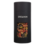 Erewhon Organic Pinnacle Trail Mix in an 8 oz black canister with a clear window showing the trail mix contents inside.