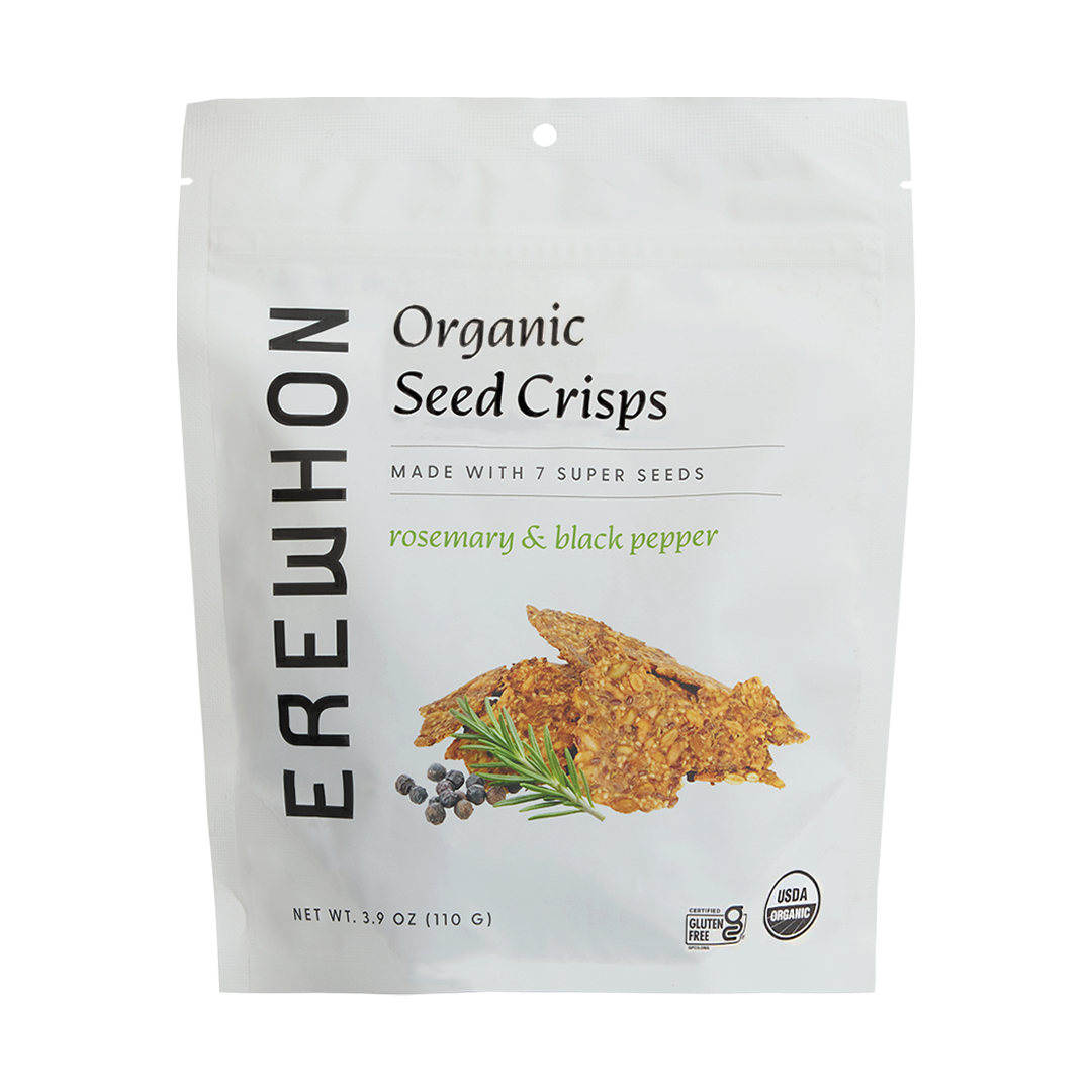Erewhon Seed Crisps Rosemary & Black Pepper