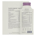 Supplement facts label on a white background