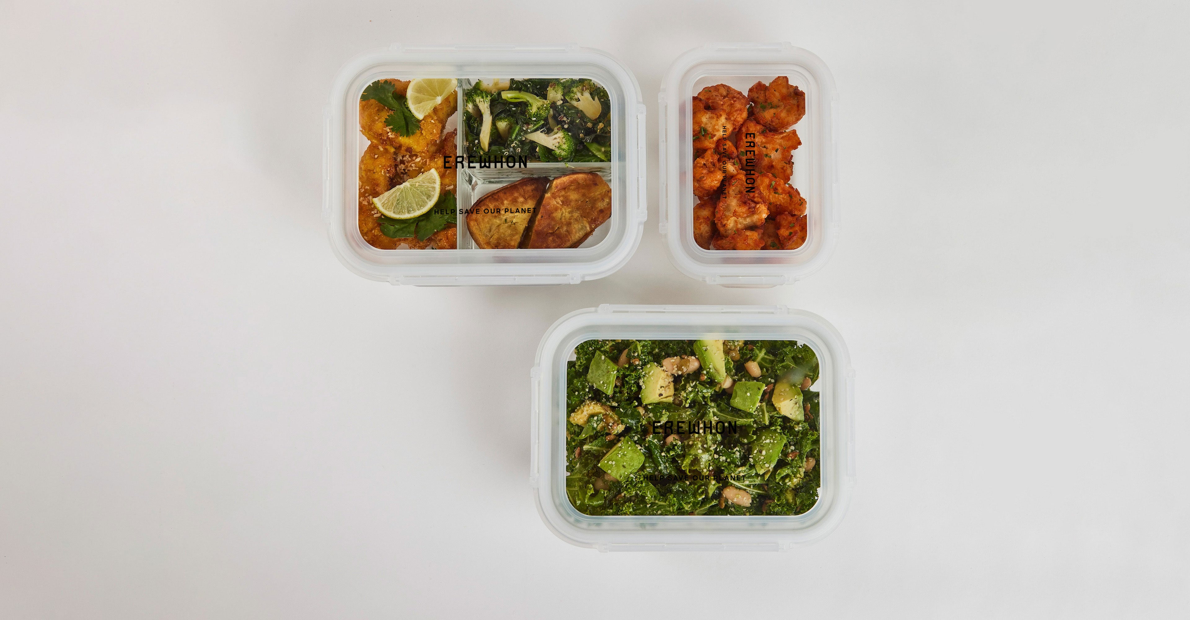 Erewhon Glass Storage Containers | 3-Section