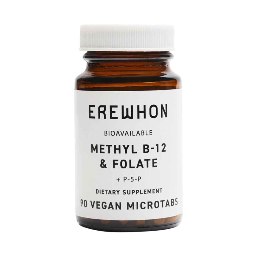 Erewhon Methyl B12 & Folate + P-5-P supplement for energy and brain support