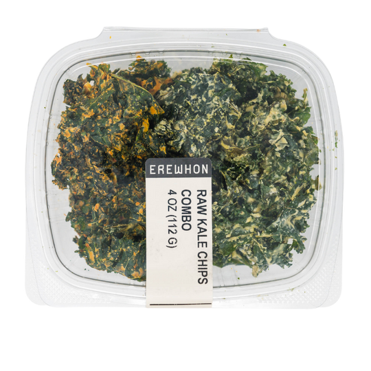 Combo Organic Kale Chips Spicy & Raw Ranch Flavors Erewhon Snacks